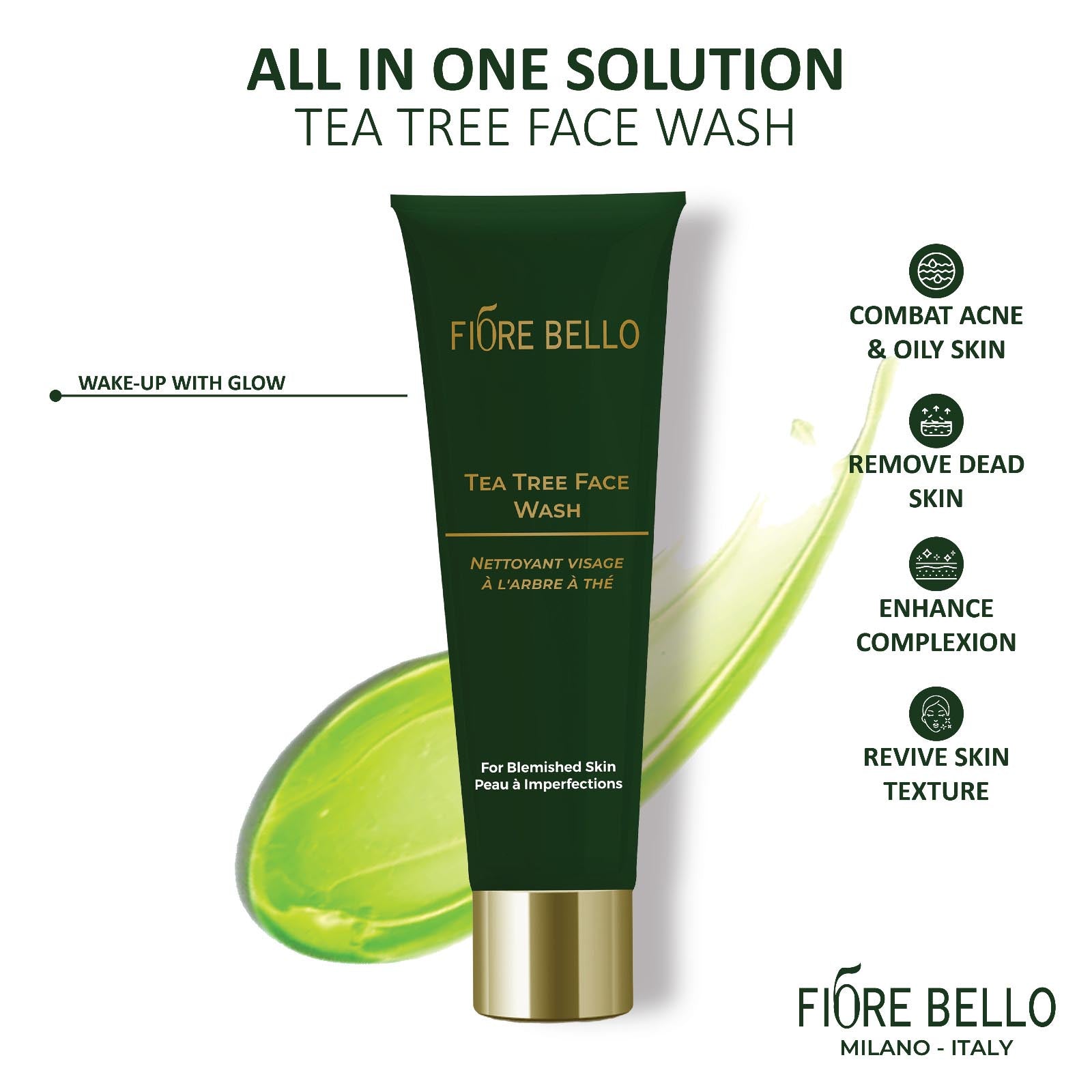 FIORE BELLO | TEA TREE FACE WASH | 125ML